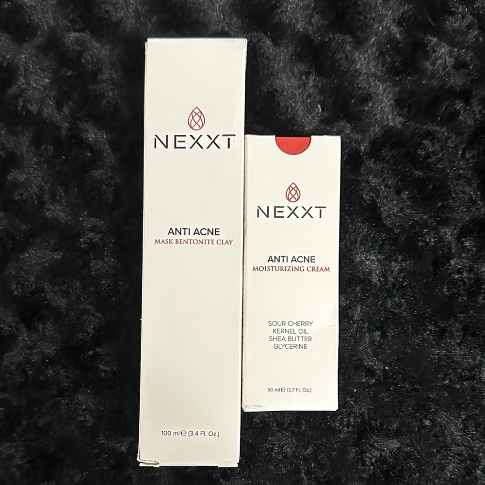 NIB NEXXT Anti Acne moisturizing cream & bentonite clay mask